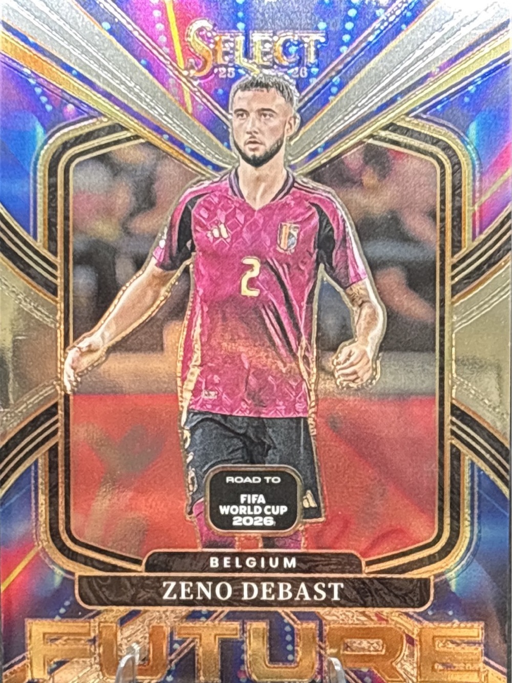 Panini Select Zeno Debast Future Holo Soccer Trading Card